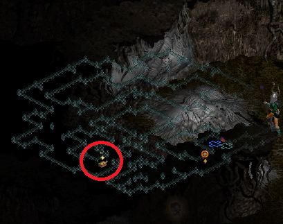 Golden Chest in the Spider Cavern